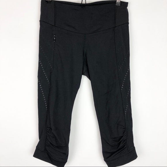 Lululemon Stop At Nothing Crop Black Luxtreme - Picture 8 of 16
